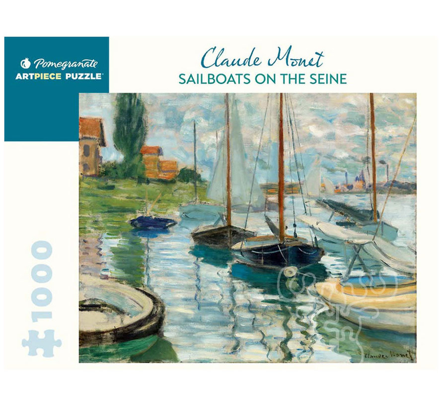 Pomegranate Monet, Claude: Sailboats on the Siene Puzzle 1000pcs