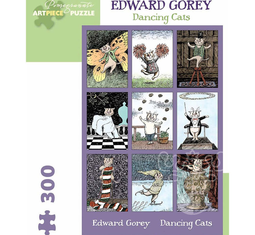 Pomegranate Gorey, Edward: Dancing Cats Puzzle 300pcs