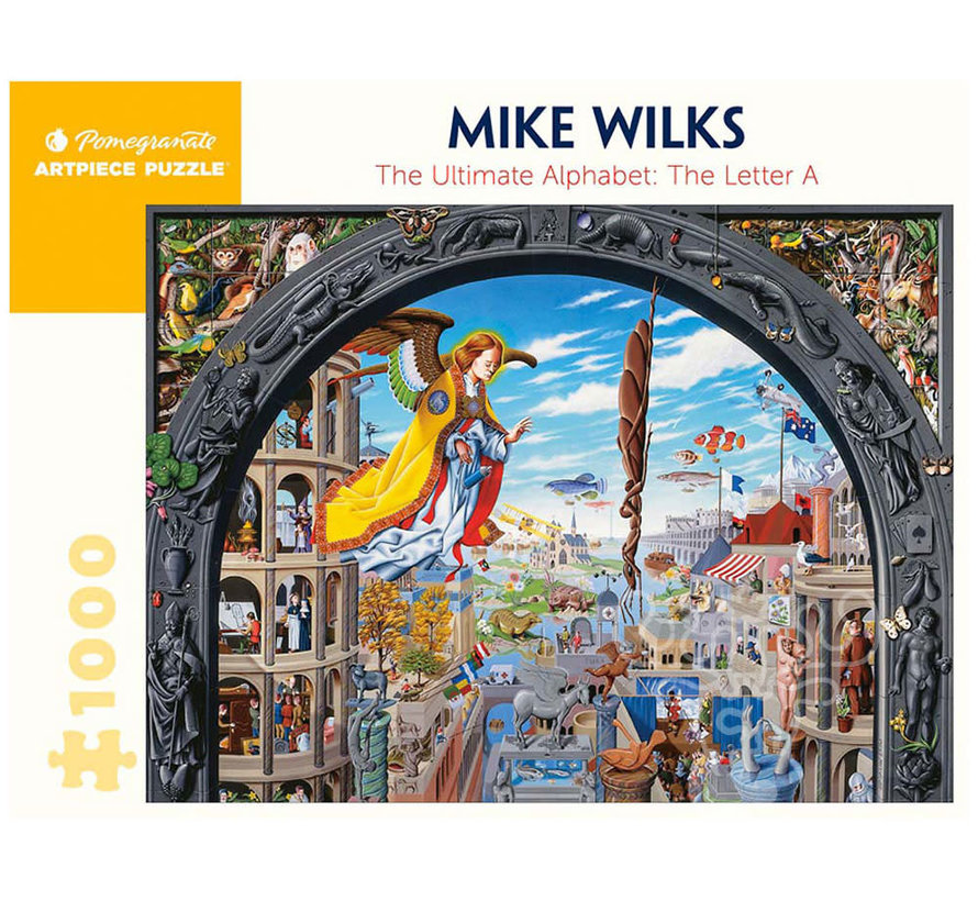 Pomegranate Wilks, Mike: The Ultimate Alphabet: The Letter A Puzzle 1000pcs