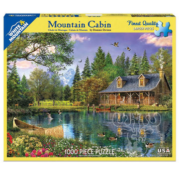 White Mountain White Mountain Mountain Cabin Puzzle 1000pcs