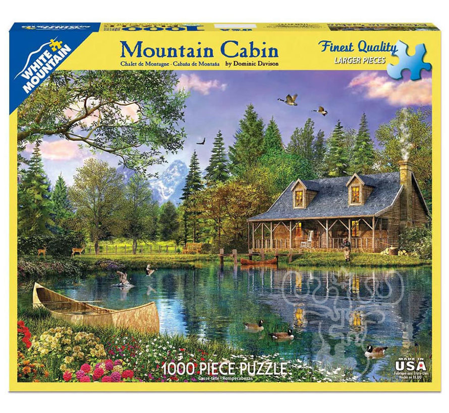 White Mountain Mountain Cabin Puzzle 1000pcs