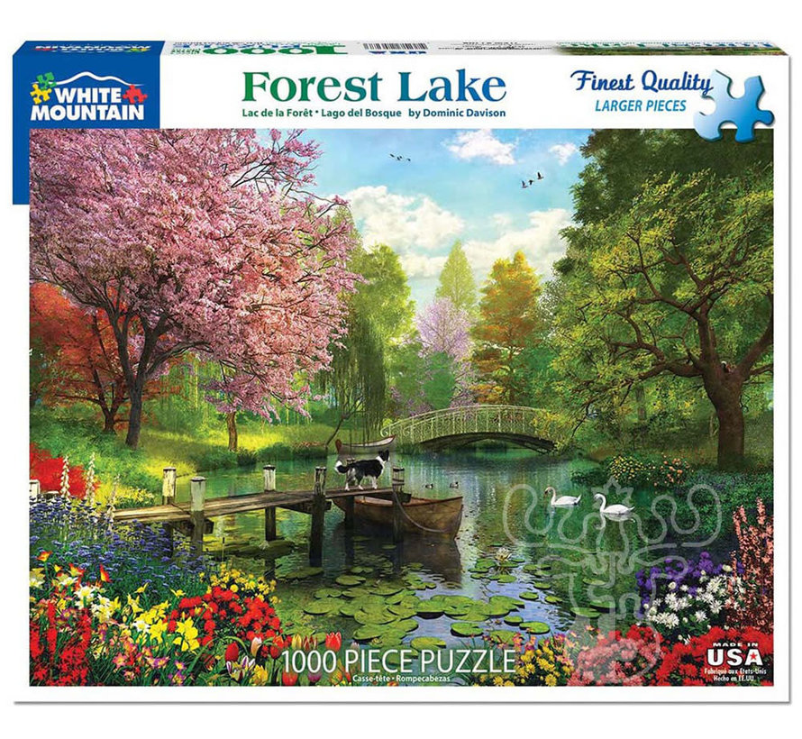 White Mountain Forest Lake Puzzle 1000pcs*