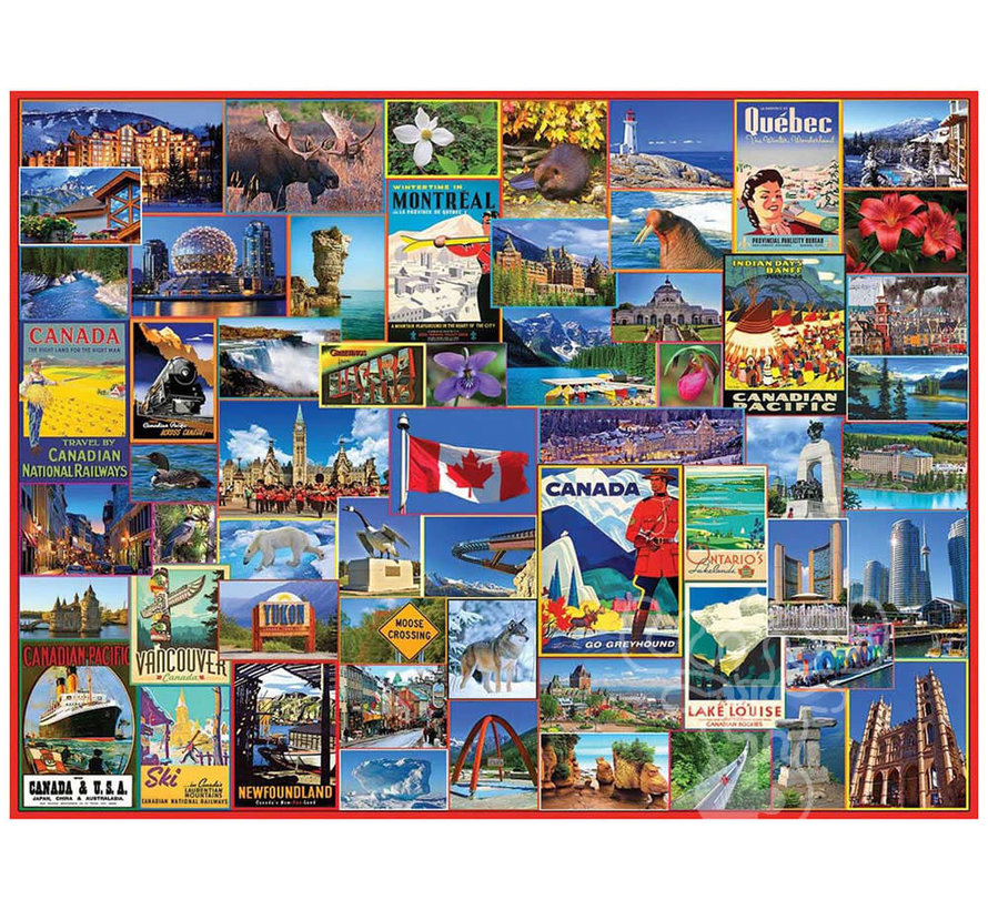 White Mountain Best Places in Canada Puzzle 1000pcs