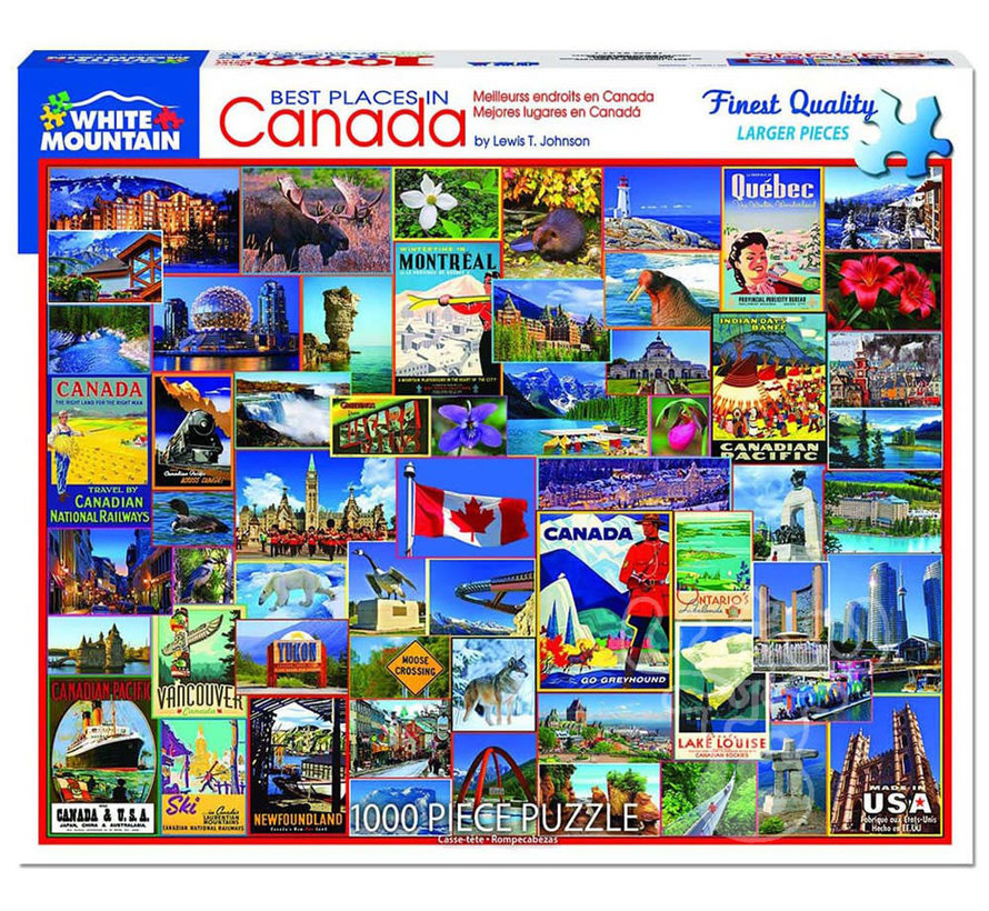 White Mountain Best Places in Canada Puzzle 1000pcs