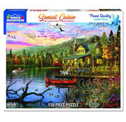 White Mountain White Mountain Sunset Cabin Puzzle 500pcs