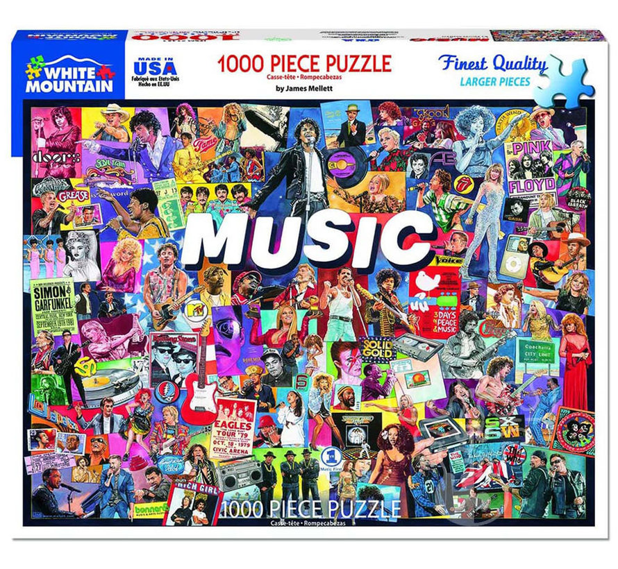 White Mountain Music Puzzle 1000pcs