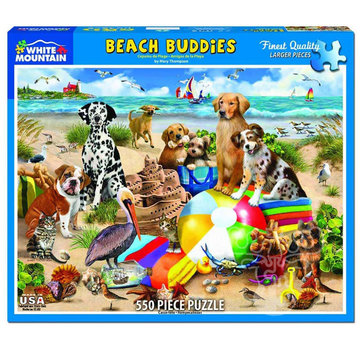 White Mountain White Mountain Beach Buddies Puzzle 500pcs