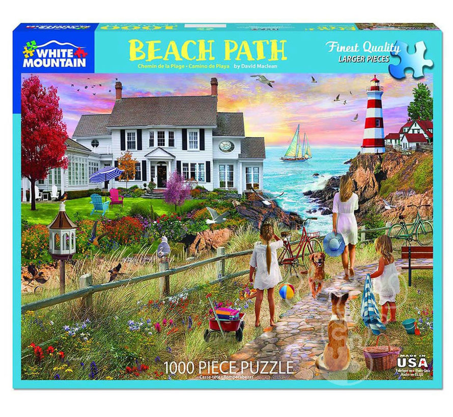 White Mountain Beach Path Puzzle 1000pcs