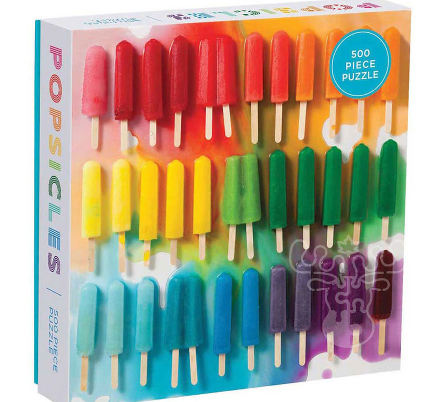 Galison Rainbow Popsicles Puzzle 500pcs