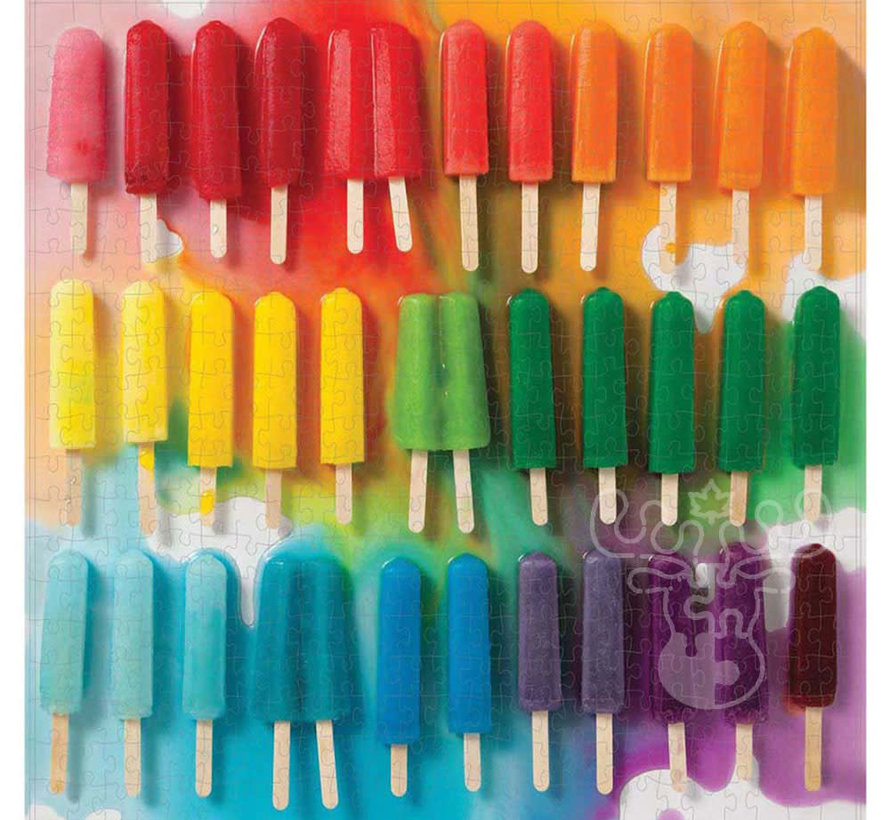 Galison Rainbow Popsicles Puzzle 500pcs