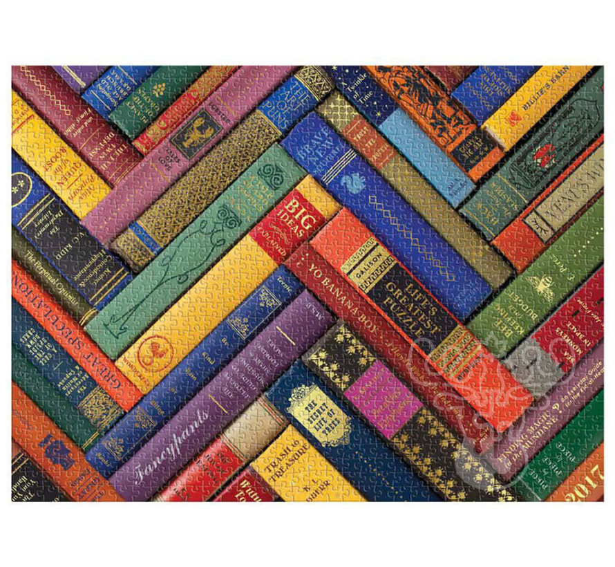 Galison Vintage Library Foil Stamped Puzzle 1000pcs