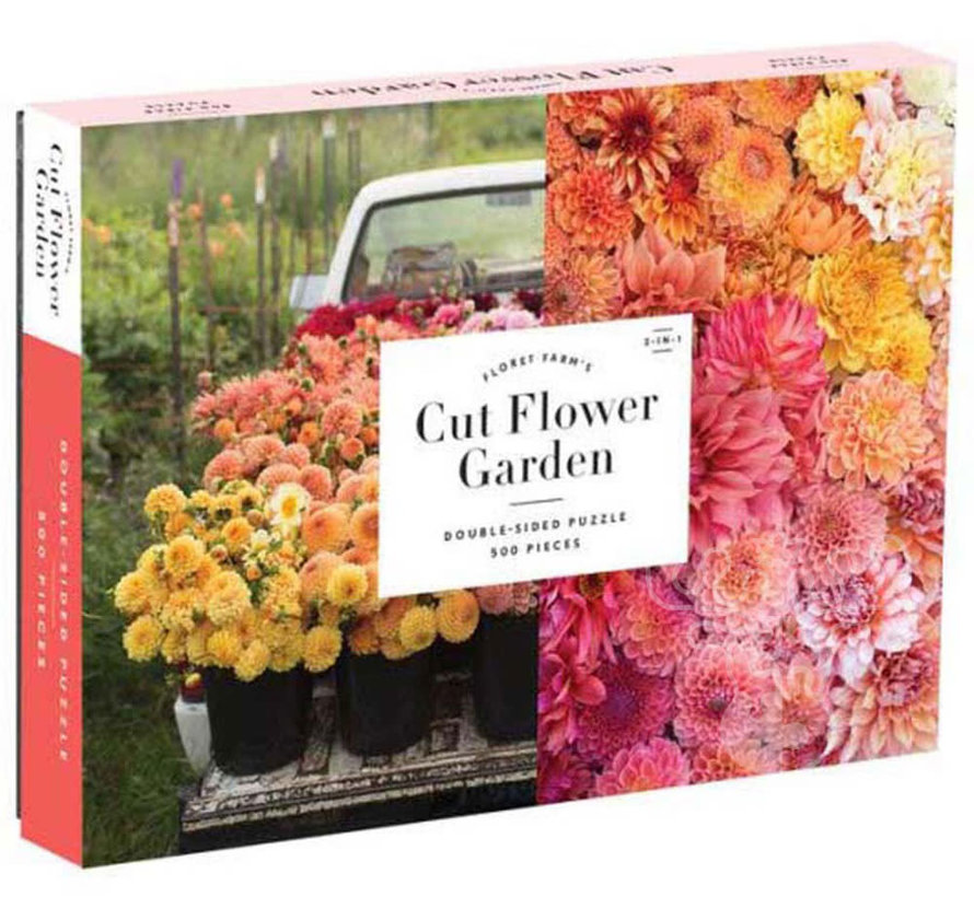 Galison Floret Farm’s Cut Flower Garden Double Sided Puzzle 500pcs