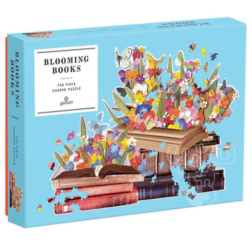 Galison Galison Blooming Books Shaped Puzzle 750pcs