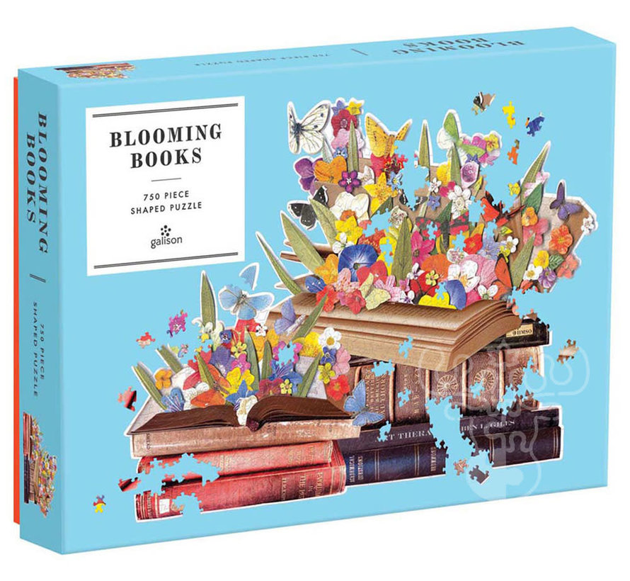 Galison Blooming Books Shaped Puzzle 750pcs