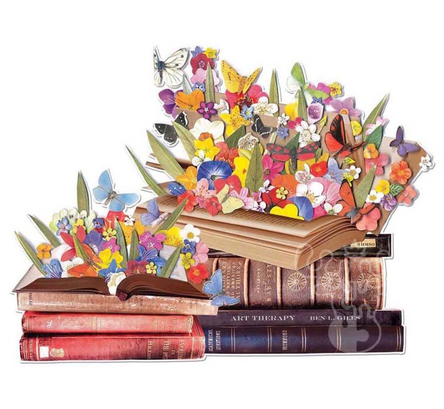 Galison Blooming Books Shaped Puzzle 750pcs