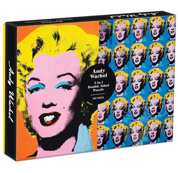Galison Galison Andy Warhol: Marilyn 2-in-1 Double Sided Puzzle 500pcs