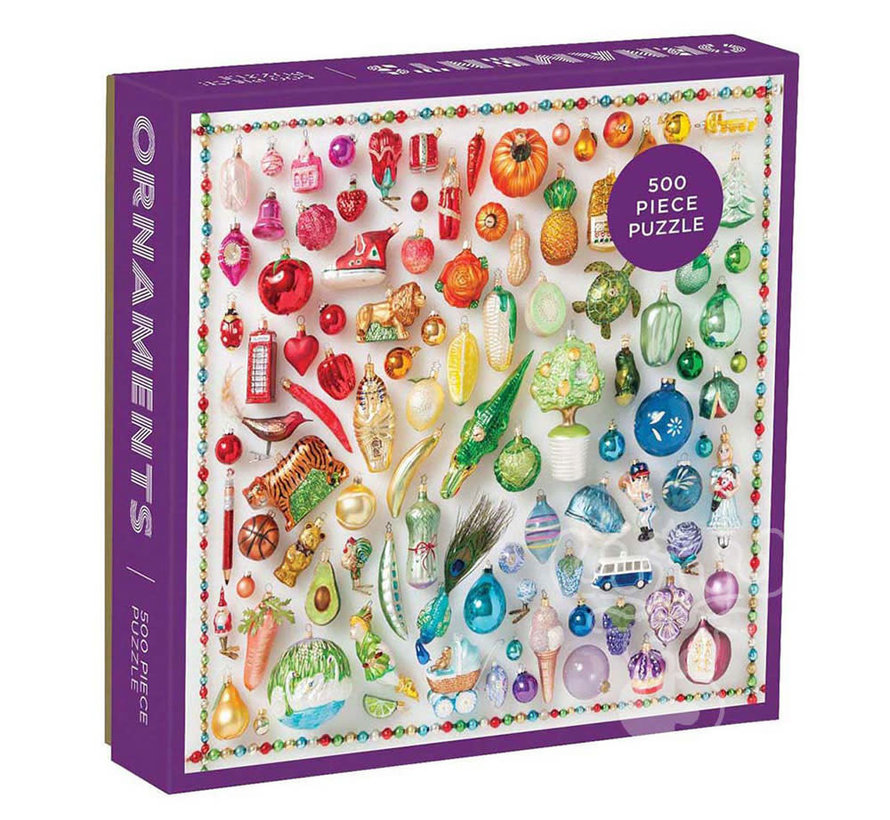 Galison Rainbow Ornaments Puzzle 500pcs