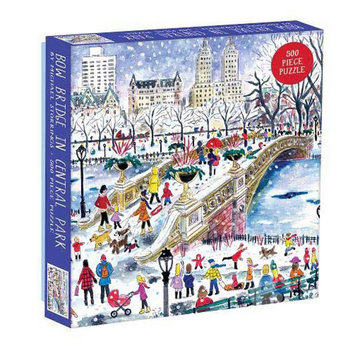 Galison Galison Michael Storrings Bow Bridge in Central Park Puzzle 500pcs