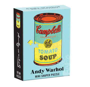 Galison Galison Andy Warhol: Campbell’s Soup Mini Shaped Puzzle 100pcs