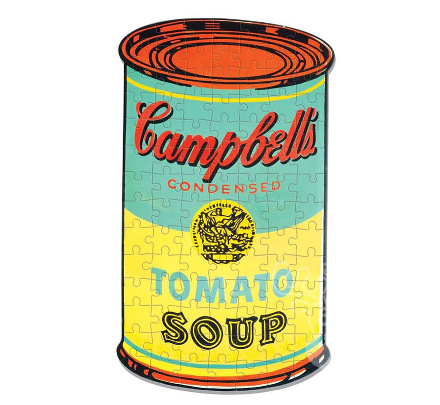 Galison Andy Warhol: Campbell’s Soup Mini Shaped Puzzle 100pcs