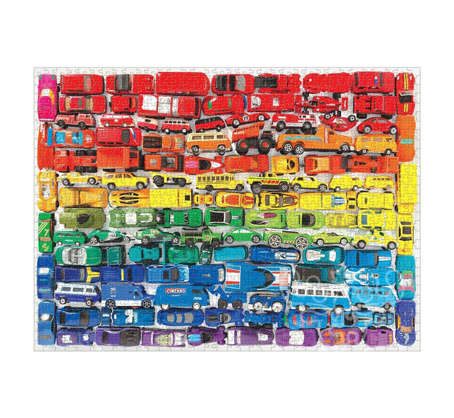 Galison Rainbow Toy Cars Puzzle 1000pcs