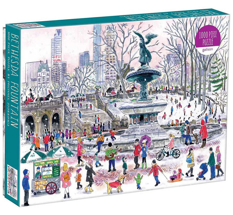 Galison Michael Storrings Bethesda Fountain Puzzle 1000pcs