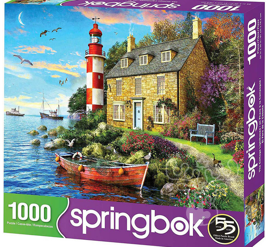 Springbok The Cottage Lighthouse Puzzle 1000pcs