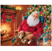 Springbok FINAL SALE Springbok Santa’s Cat Nap Puzzle 1000pcs