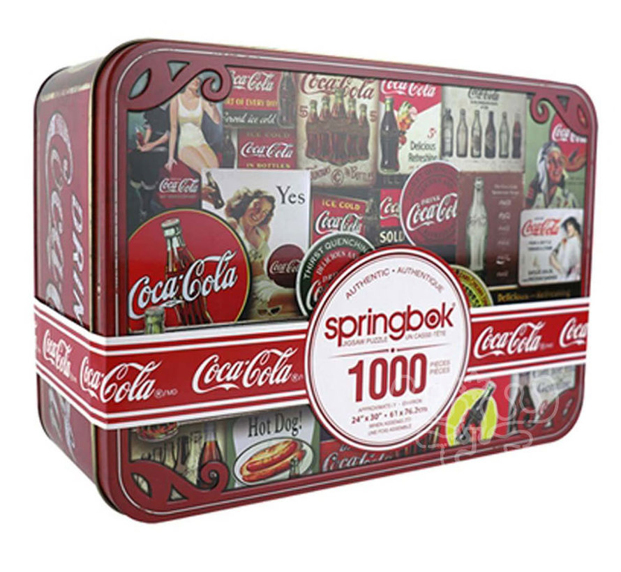 Springbok Coca-Cola Signs Puzzle 1000pcs in a Special Edition Tin