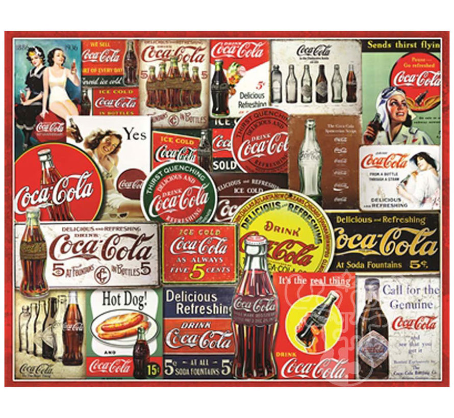 Springbok Coca-Cola Signs Puzzle 1000pcs in a Special Edition Tin