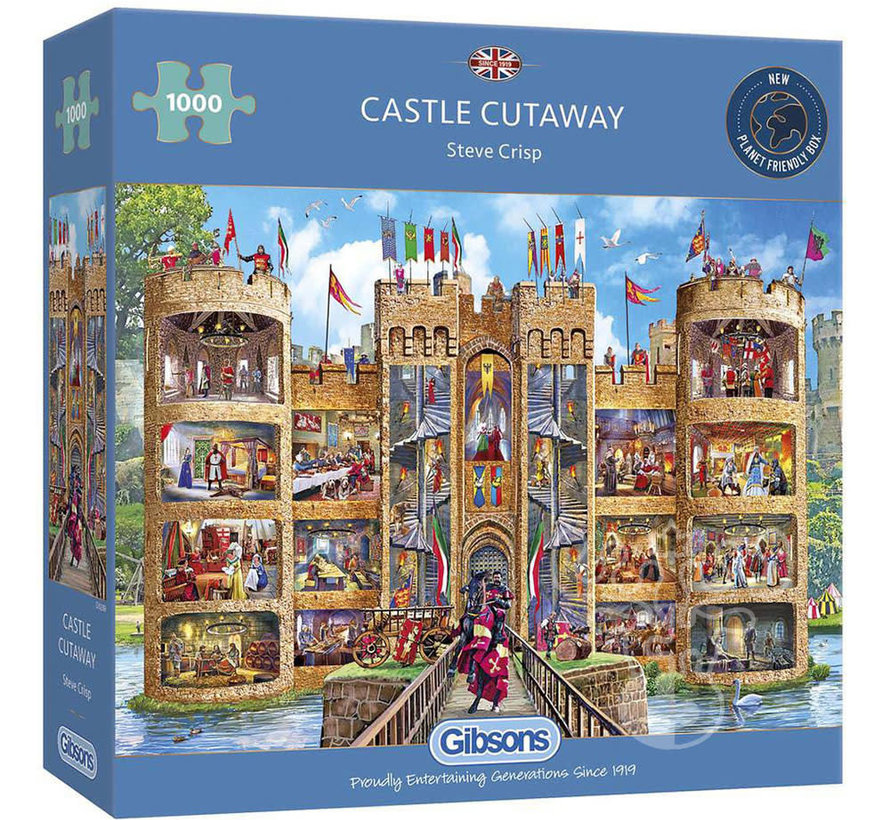Gibsons Castle Cutaway Puzzle 1000pcs
