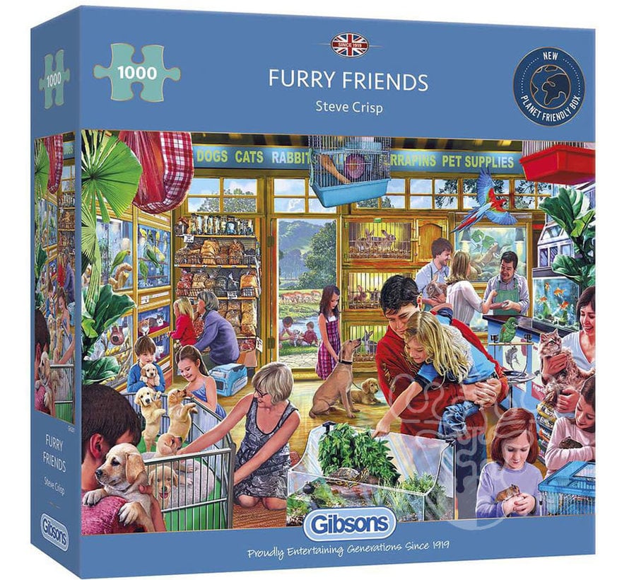 Gibsons Furry Friends Puzzle 1000pcs RETIRED