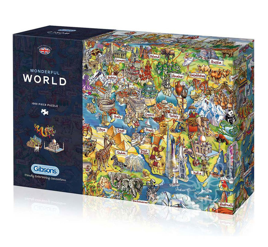 Gibsons Wonderful World Puzzle 1000pcs