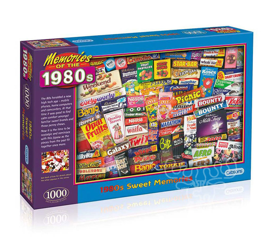 Gibsons 1980S Sweet Memories Puzzle 1000pcs
