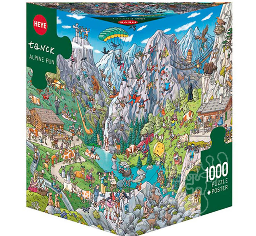 Heye Alpine Fun Puzzle 1000pcs Triangle Box