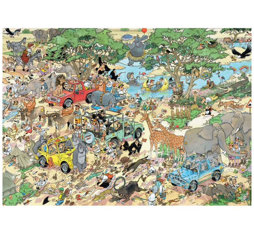 Jumbo Jan van Haasteren - Safari and The Storm Puzzle 2 x 1000pcs
