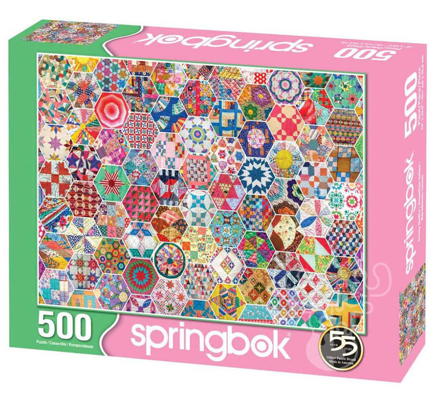Springbok Crazy Quilts Puzzle 500pcs