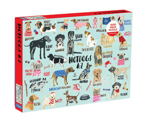 絵画 hot dog Mudpuppy Hot Dogs A-Z Puzzle 1000pcs - Puzzles Canada