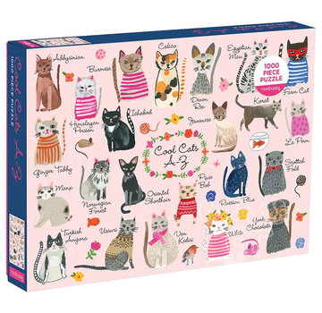 Mudpuppy Mudpuppy Cool Cats A-Z Puzzle 1000pcs