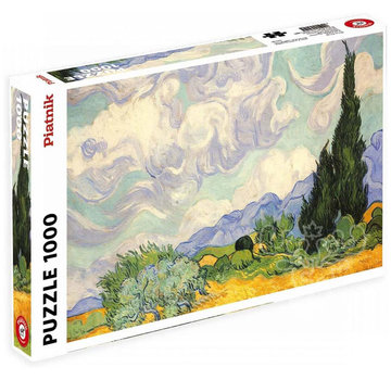 Piatnik Piatnik Van Gogh - Wheat Field with Cypresses Puzzle 1000pcs