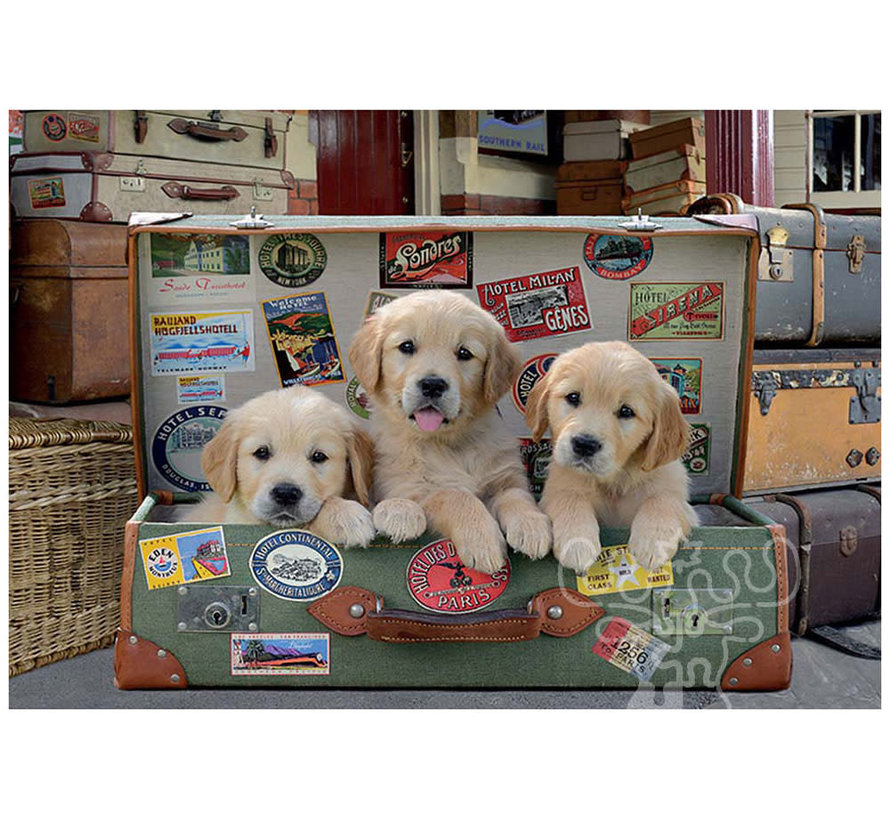 Educa Puppies in the Luggage Puzzle 500pcs