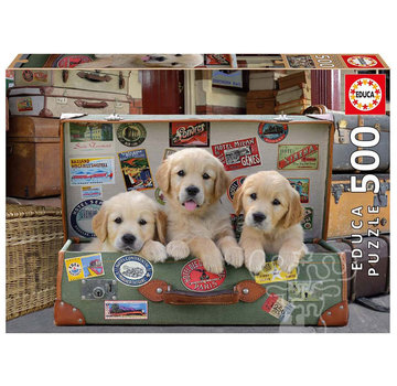 Educa Borras Educa Puppies in the Luggage Puzzle 500pcs