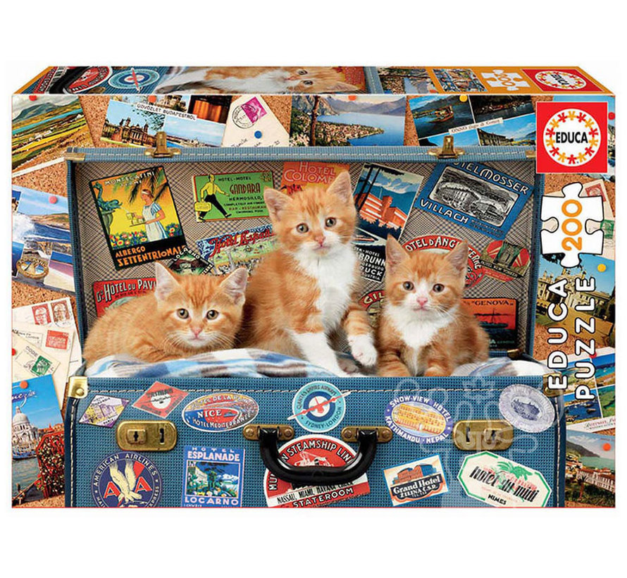 Educa Travelling Kittens Puzzle 200pcs