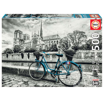 Educa Borras Educa Bike Near Notre Dame Puzzle 500pcs