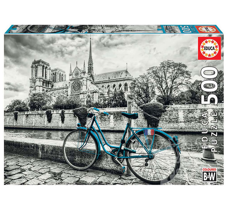 Educa Bike Near Notre Dame Puzzle 500pcs