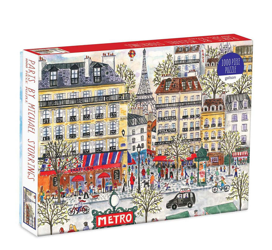 Galison Michael Storrings Paris Puzzle 1000pcs