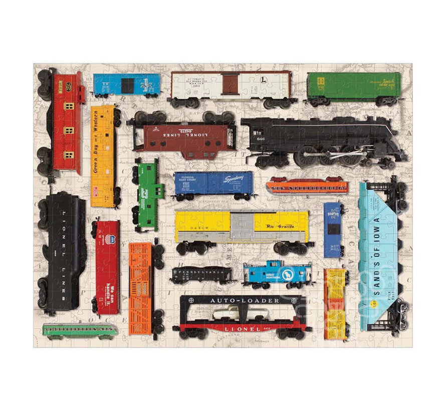 Galison Vintage Toy Trains Puzzle 300pcs