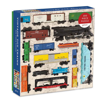 Galison Galison Vintage Toy Trains Puzzle 300pcs