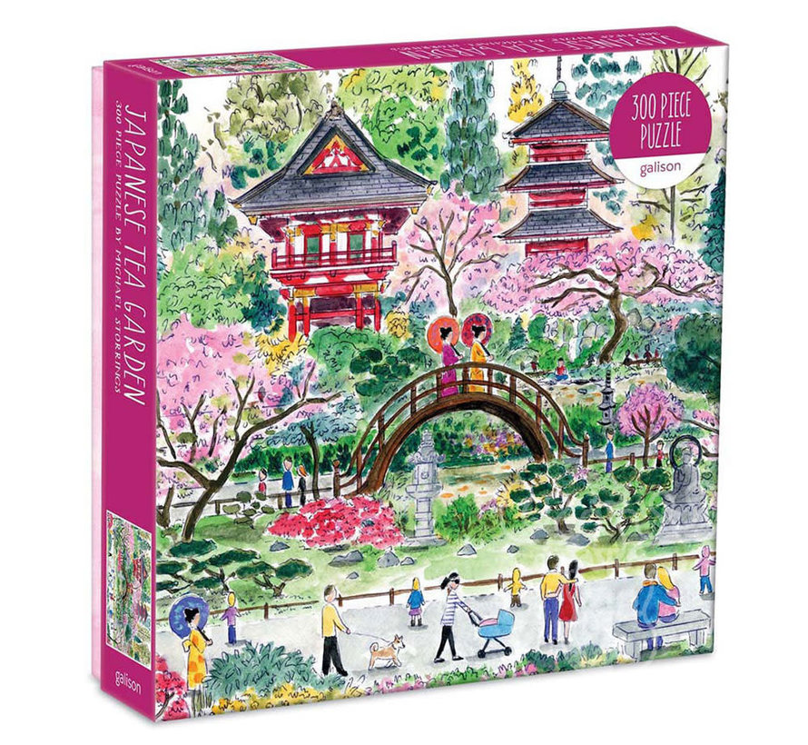 Galison Michael Storrings Japanese Tea Garden Puzzle 300pcs