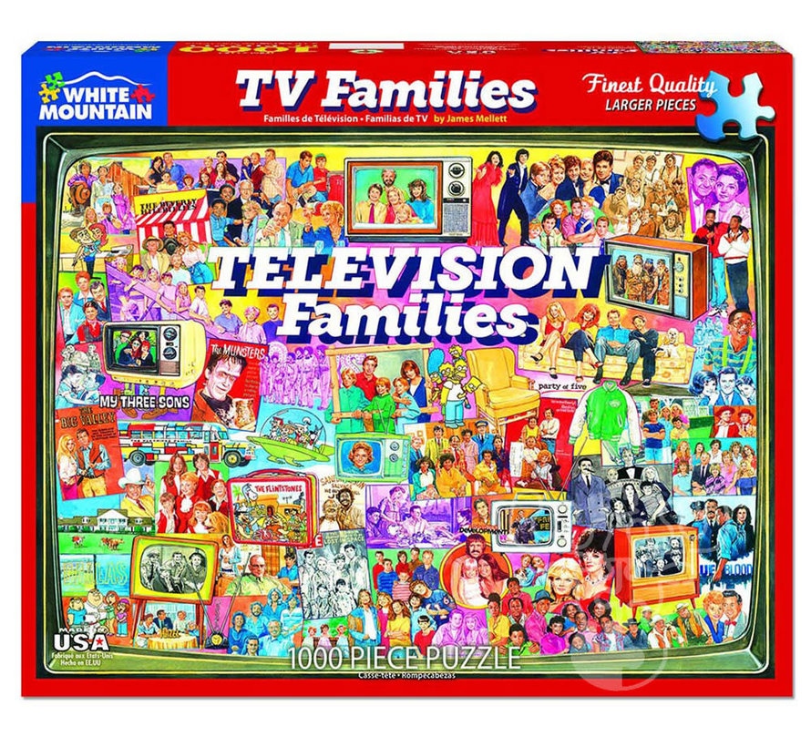 White Mountain TV Families Puzzle 1000pcs